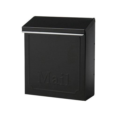 Mailbox Gibraltar es Townhouse Classic Galvanized Steel Wall Mount Black Powder Coated
