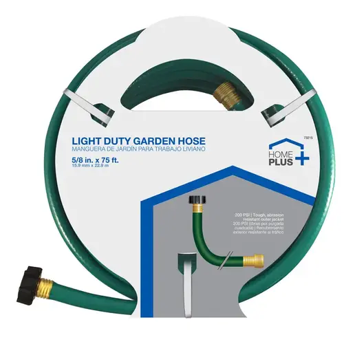 Home Plus FR5875ACE-XCP3 Garden Hose 5/8" D X 75 ft. L Light Duty Green Green - pack of 3