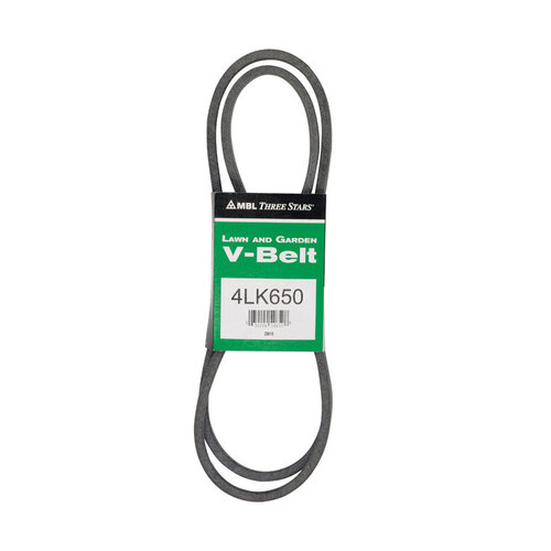 V-Belt Super KB 4LK650 0.5" W X 65" L For Riding Mowers Gray
