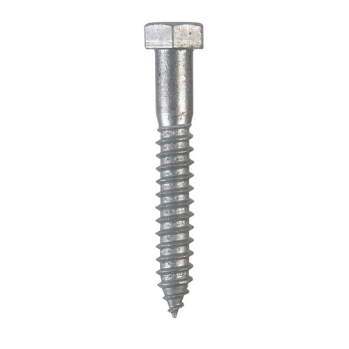 Lag Screw 1/2" S X 3-1/2" L Hex Hot Dipped Galvanized Steel Hot Dipped Galvanized