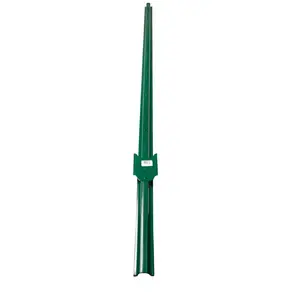 American Posts 5 ft. H 13 Ga. Powder Coated Green Steel U-Post