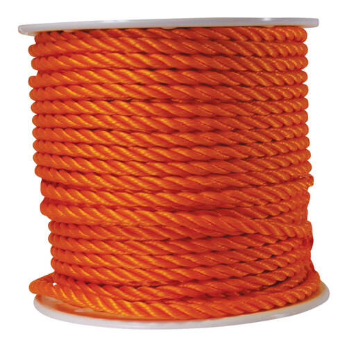 Rope 1/2" D X 200 ft. L Orange Twisted Polypropylene Orange - pack of 200