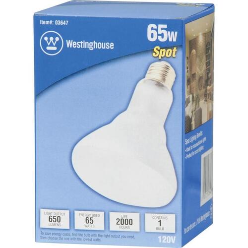 Westinghouse 33718 Incandescent Bulb 65 W BR30 Spotlight E26 (Medium) White Clear