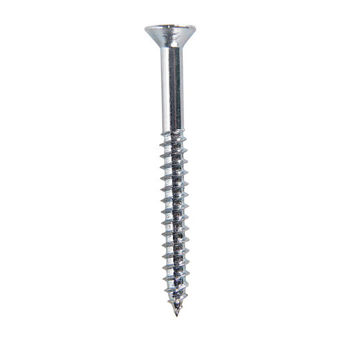 Wood Screws No. 6 S X 1-1/2" L Phillips Zinc-Plated Zinc-Plated