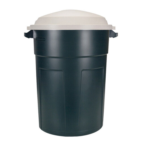 Rubbermaid 73208-XCP8 Garbage Can Roughneck 32 gal Plastic Lid Included Green - pack of 8