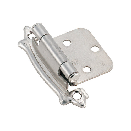 Self-Closing Hinge 1-3/4" W X 2-64/79" L Sterling Nickel Silver Steel Sterling Nickel Pair