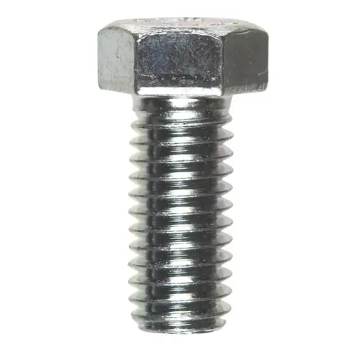 Hex Bolt 7/16" D X 1" L Zinc Plated Steel Zinc Plated