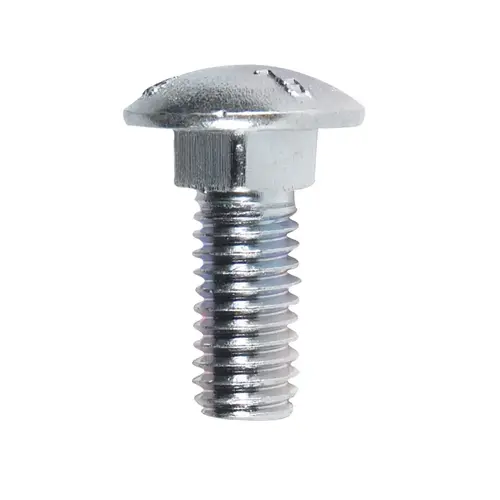 Carriage Bolt 3/8" X 1" L Zinc-Plated Steel Zinc-Plated