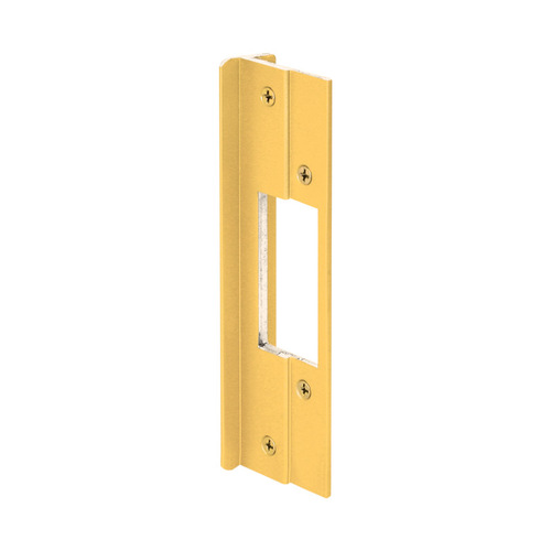 Door Lock Guards 8.438" H X 6" L Gold Extruded Aluminum Gold