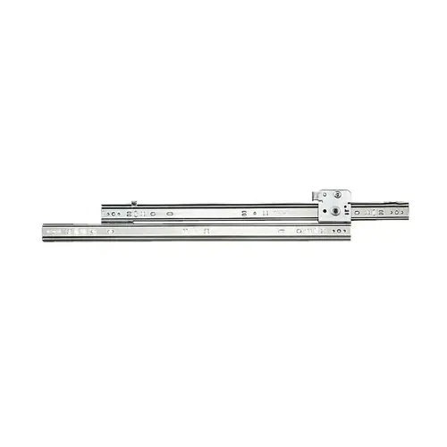 Knape & Vogt 1300PZC22 Drawer Slide, 75 lb, 22 in L Rail, 1/2 in W Rail, Steel, Zinc Pair