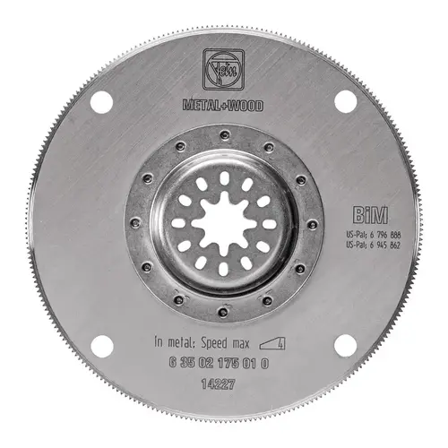 FEIN 63502175210 Saw Blade Starlock Plus 4" X 4" L High Speed Steel