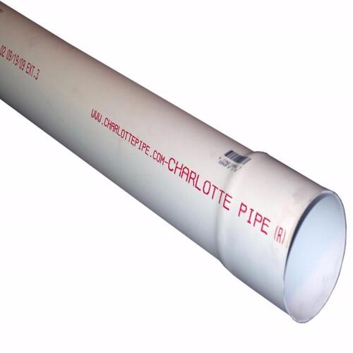 Charlotte Pipe PVC 30030 0600 Sewer Main PVC 3 D X 10 Ft L Bell 0 Psi