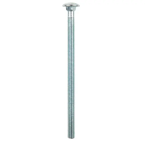 Carriage Bolt 3/8" P X 6-1/2" L Zinc-Plated Steel Zinc-Plated