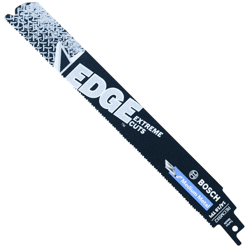 Bosch RECM9X2 Reciprocating Saw Blade Set Edge 9" Bi-Metal 14/18 TPI 5 Black