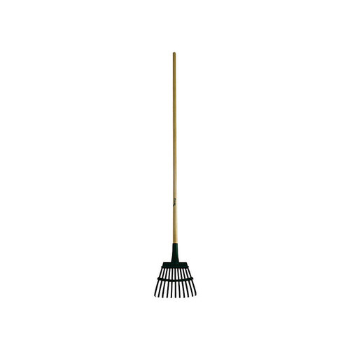 Shrub Rake 58" 11 Tine Steel Wood Handle