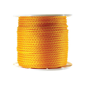 Koch 5061245 Rope 3/8 D X 500 ft. L Yellow Hollow Braided