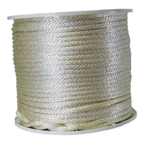 Rope 3/8" D X 500 ft. L White Solid Braided Nylon White - pack of 500