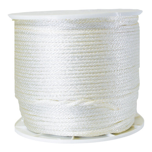 Rope 1/4" D X 1000 ft. L White Solid Braided Nylon White - pack of 1000