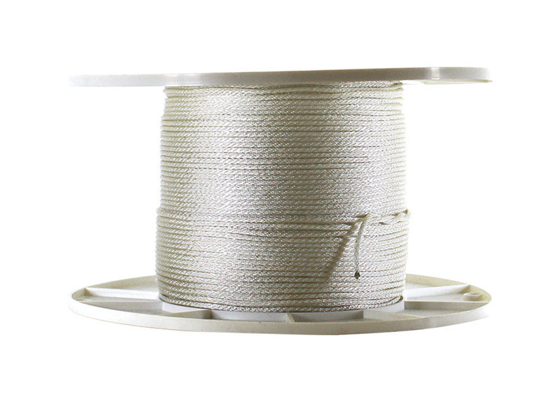 Koch 5220444 Cord 1/8" D X 1000 ft. L White Solid Braided Nylon White