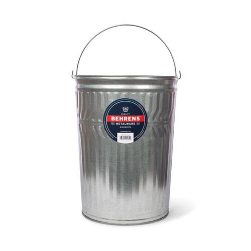 Behrens UGL20 Garbage Can 20 gal Silver Galvanized Steel Animal Proof