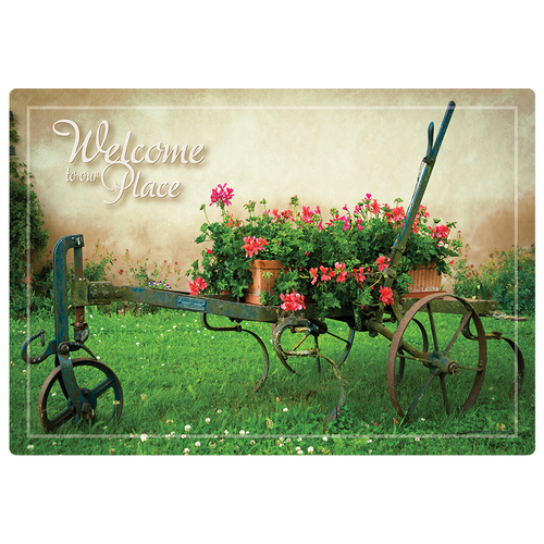 HOFFMASTER 311125 PLACEMAT WELCOME TO OUR PLACE 9.75X14