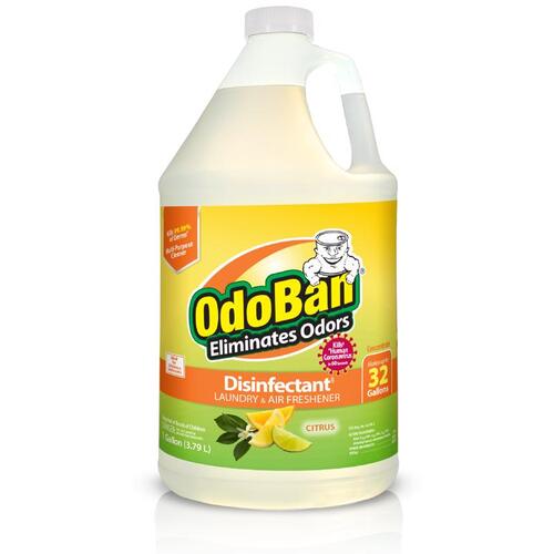 OdoBan 911661-G4 Disinfectant Laundry & Air Freshener Citrus Scent 1 gal