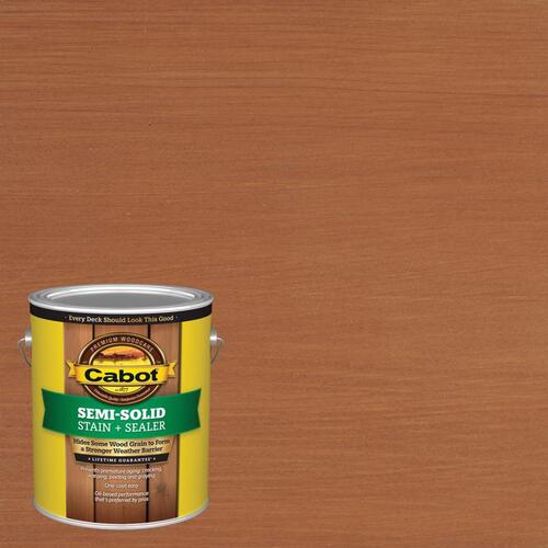 Cabot 140.0001480.007-XCP4 140.000.007 Deck and Siding Stain, Natural Flat, Redwood, Liquid, 1 gal - pack of 4