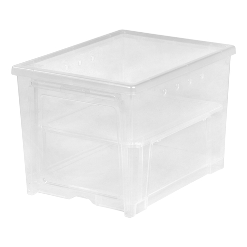 Shoe Organizer Easy Access 9" H X 9.75" W X 13.25" L Plastic Clear