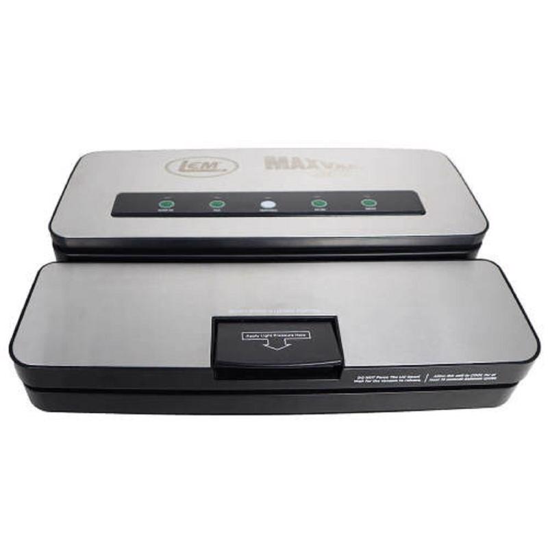 LEM 1393 Vacuum Food Sealer MaxVac 250 Black/Silver Black/Silver