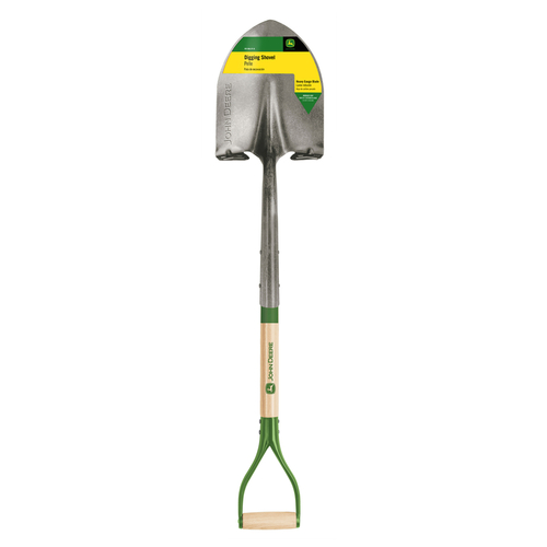 John Deere PRYRBASPJD Shovel 42" Steel Digging Wood Handle Green