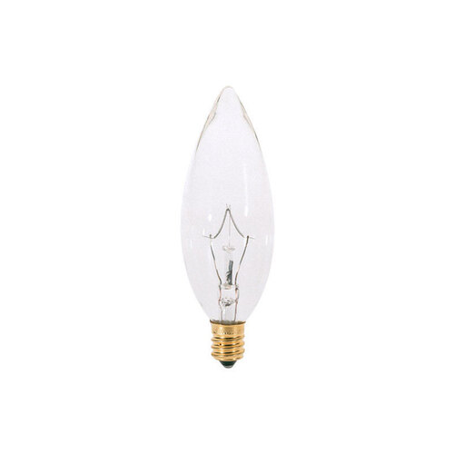 Satco S3784 Incandescent Bulb 60 W B10 Decorative E12 (Candelabra) Soft ...