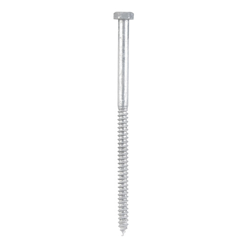 Lag Screw 5/16" X 6" L Hex Hot Dipped Galvanized Steel Hot Dipped Galvanized