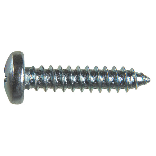 Sheet Metal Screws No. 10 S X 7/8" L Phillips Pan Head 100 Zinc-Plated