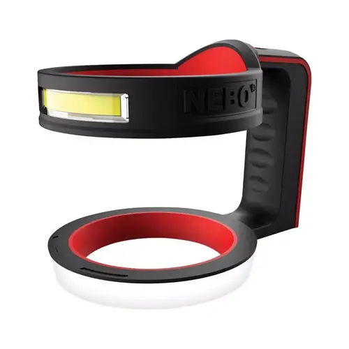 Nebo 6668 Glow 30 Oz. Black Rubber Tumbler Handle with LED Light