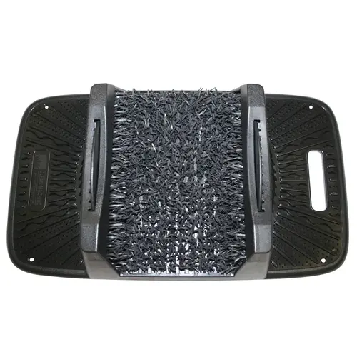 CLEAN MACHINE 10376760 Boot/Shoe Scraper 10" W X 17.5" L Black/Gray AstroTurf Black/Gray Cinder