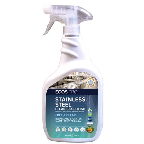 ECOS PRO PL9330/6 Stainless Steel Cleaner Soy Scent 32 oz Liquid