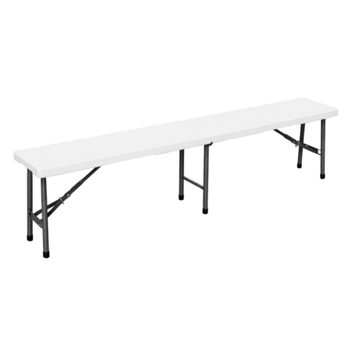 Living Accents PA3100 Folding Bench White Plastic White