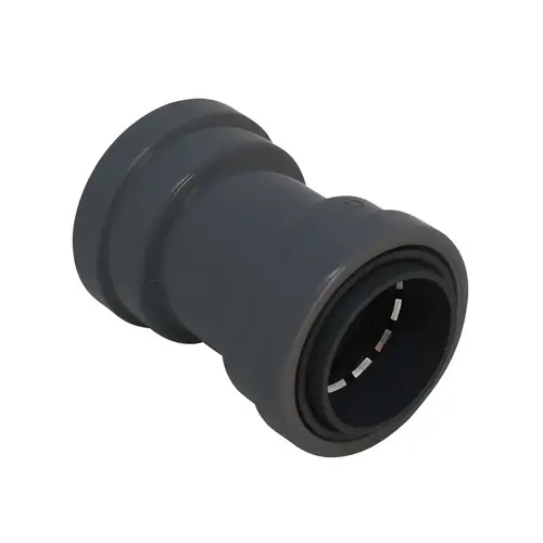 SIMPush Liquidtight Coupling, 1/2 in Push-On, 1.41 in Dia, 2.32 in L, PVC