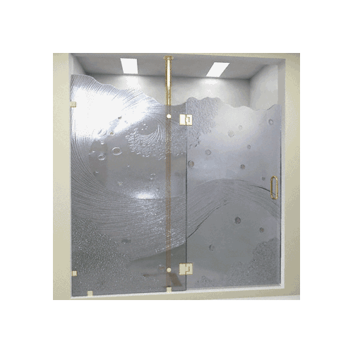 Polished Brass 92" Floor-to-Ceiling Vertical Post System