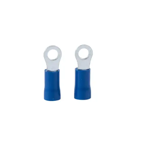 Ring Terminal 16-14 AWG Insulated Blue Blue