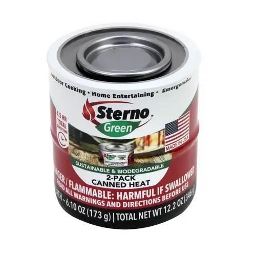 STERNO 20368 Canned Heat 6.96 Oz. Gel Chafing Fuel (2-Pack) Pair