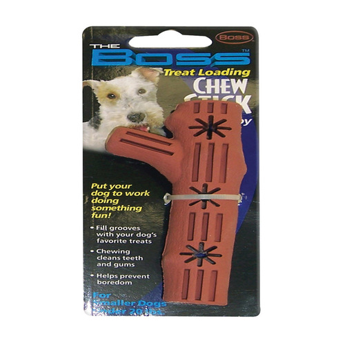 Chew Stick Dog Toy Brown Rubber Small Brown