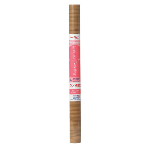 Con-Tact 09F-C9013-12 Contact Paper, 9 ft L, 18 in W, Vinyl, Knotty Pine