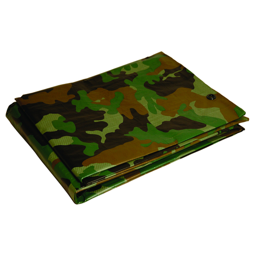 Foremost Tarp Co. 41216 Tarp . Dry Top 12 ft. W X 16 ft. L Medium Duty Polyethylene Camouflage Camouflage