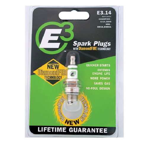 MTD PRODUCTS INC E3.14 Spark Plug, 13/16 in Fill Gap, 0.551 in Thread, 3/4 in Hex