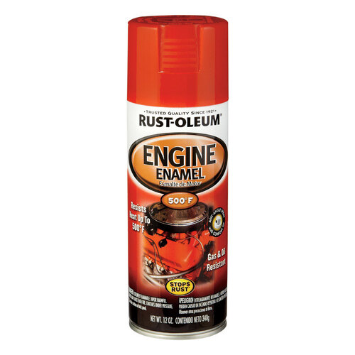 Rust-Oleum 248941 Engine Enamel Spray Stops Rust Smooth Chevy Orange 12 ...