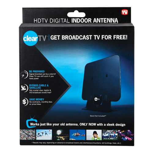 ClearTV CTV Digital Antenna Indoor HDTV Black