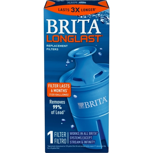 BRITA 36243 Replacement Filter Longlast Water Pitcher For