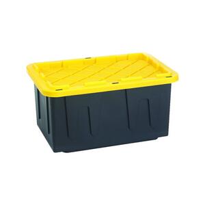 Homz Durabilt Heavy Duty 27 Gallon Plastic Organizer Storage Bin