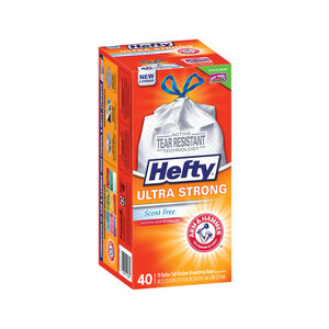 Hefty Strong 13 Gallon Drawstring Trash Bags